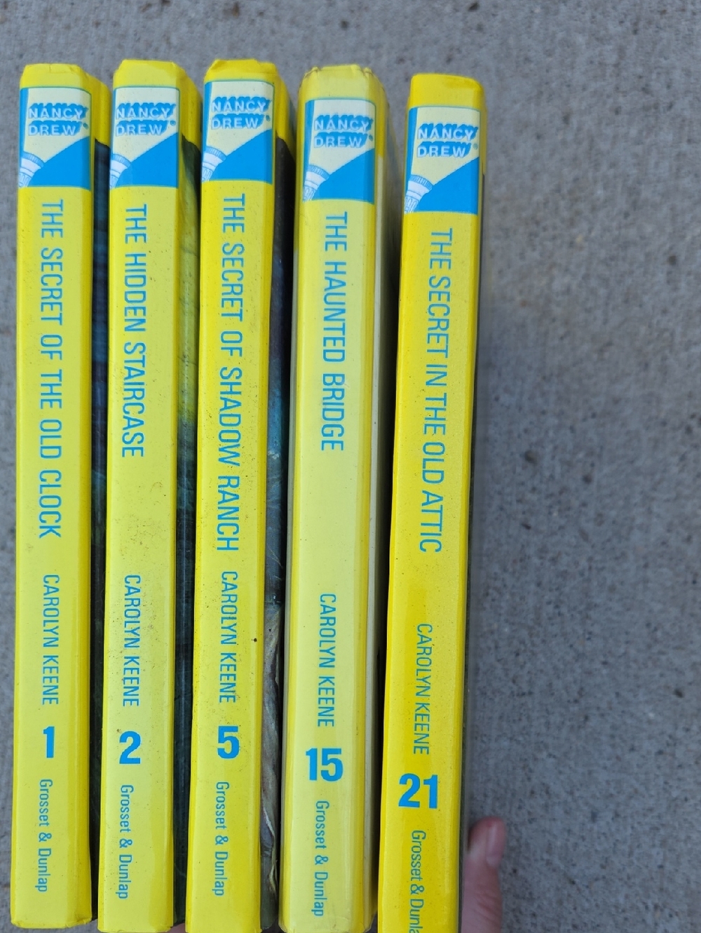 Nancy Drew Yellow Vintage Book Set - Bright Yellow Spines